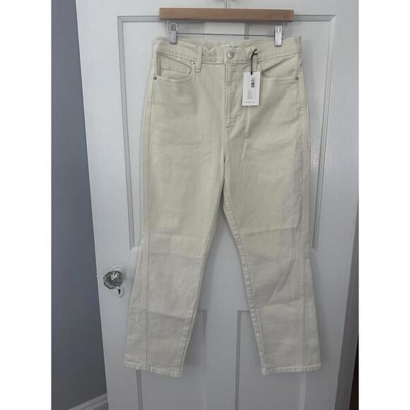 Apiece Apart Camilla Cream Straight Leg Jeans Denim $285 NWT 31 Tuckernuck - Picture 3 of 7